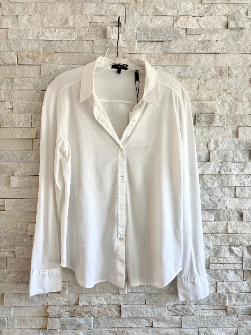 Theory White Pima Cotton Button-Up Shirt - NWT